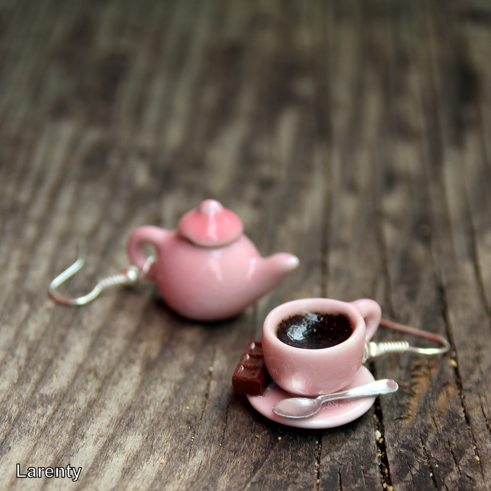 Velký hrnek kávy a konvička - růžová